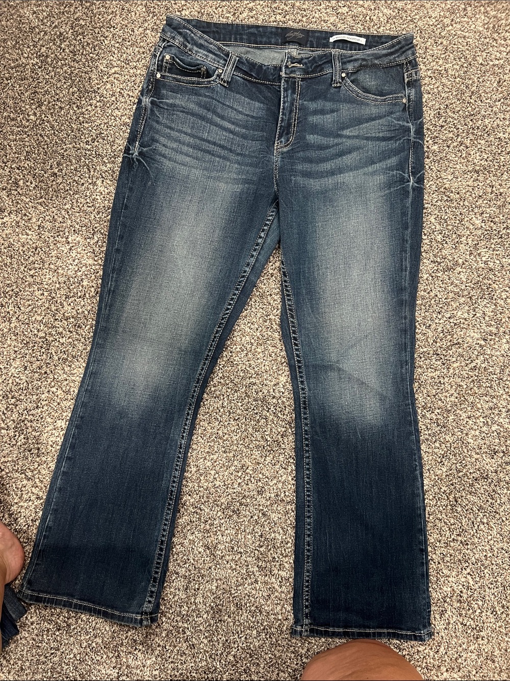 Virgo Dark Blue Flare Jeans
